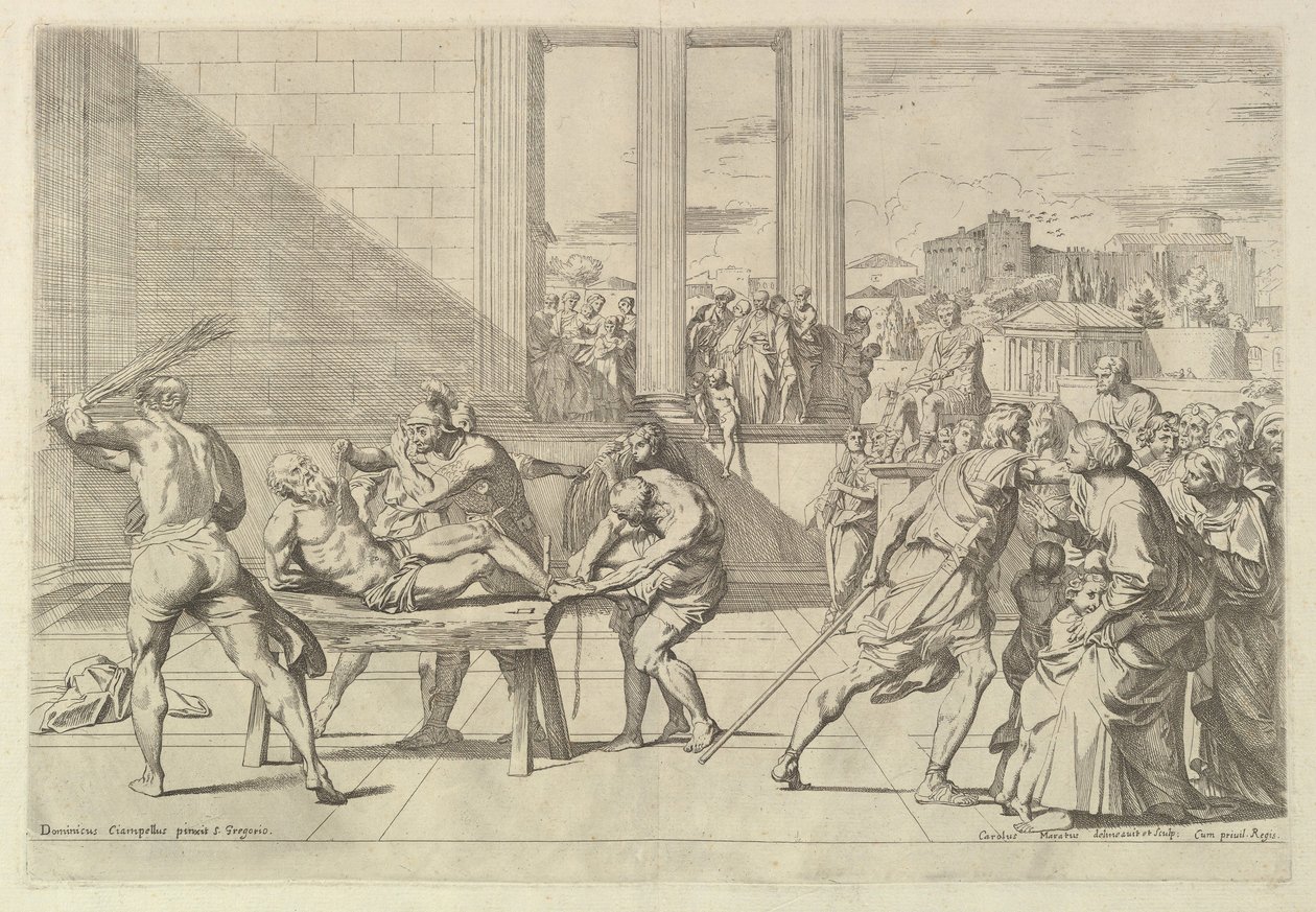 Martelaarschap van St. Andreas door Carlo Maratta or Maratti