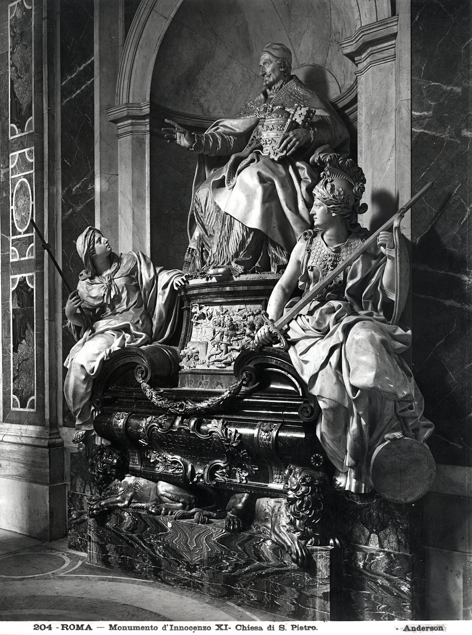 Monument voor Paus Innocentius XI, ca. 1697 (marmer) door Carlo Maratta or Maratti