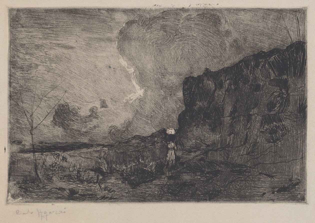 Landschap door Carlo Paolo Agazzi