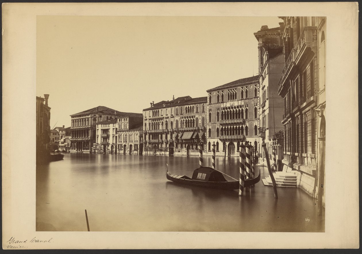 Canal Grande van Palazzo Grimani tot S. Polo door Carlo Ponti