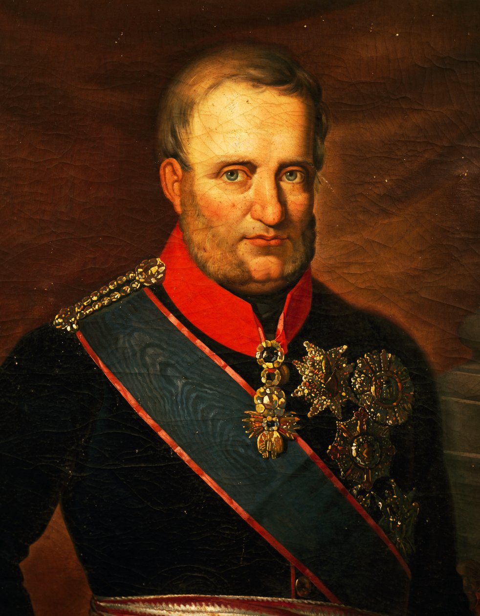 Portret van Frans I van de Twee Siciliën door Carlo de Falco