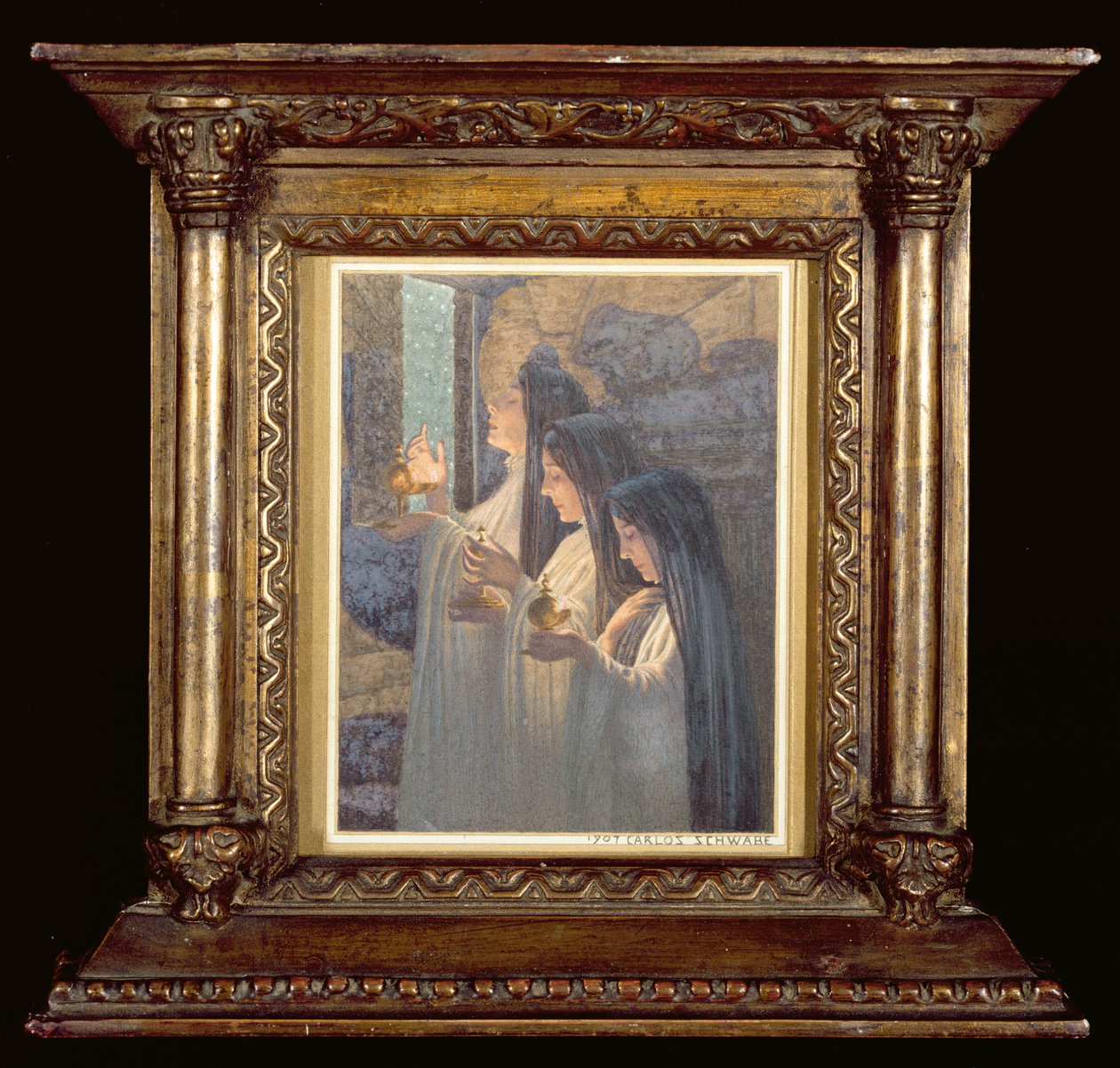 Drie Wijze Maagden, 1907 door Carlos Schwabe