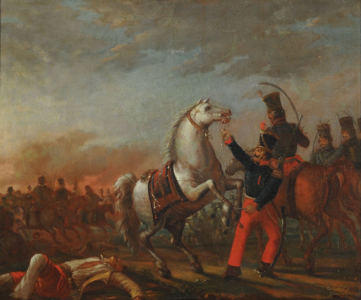 Cavalerieaanval - Reeks Usos y Costumbres de Buenos Aires door Carlos Morel