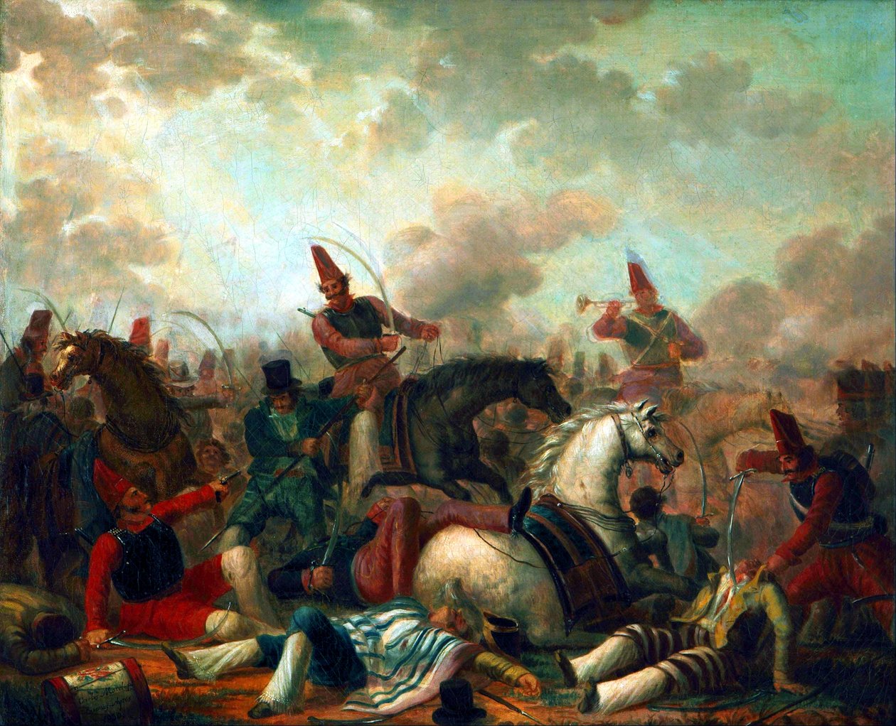 Cavaleriegevechten in het Rosas-tijdperk door Carlos Morel