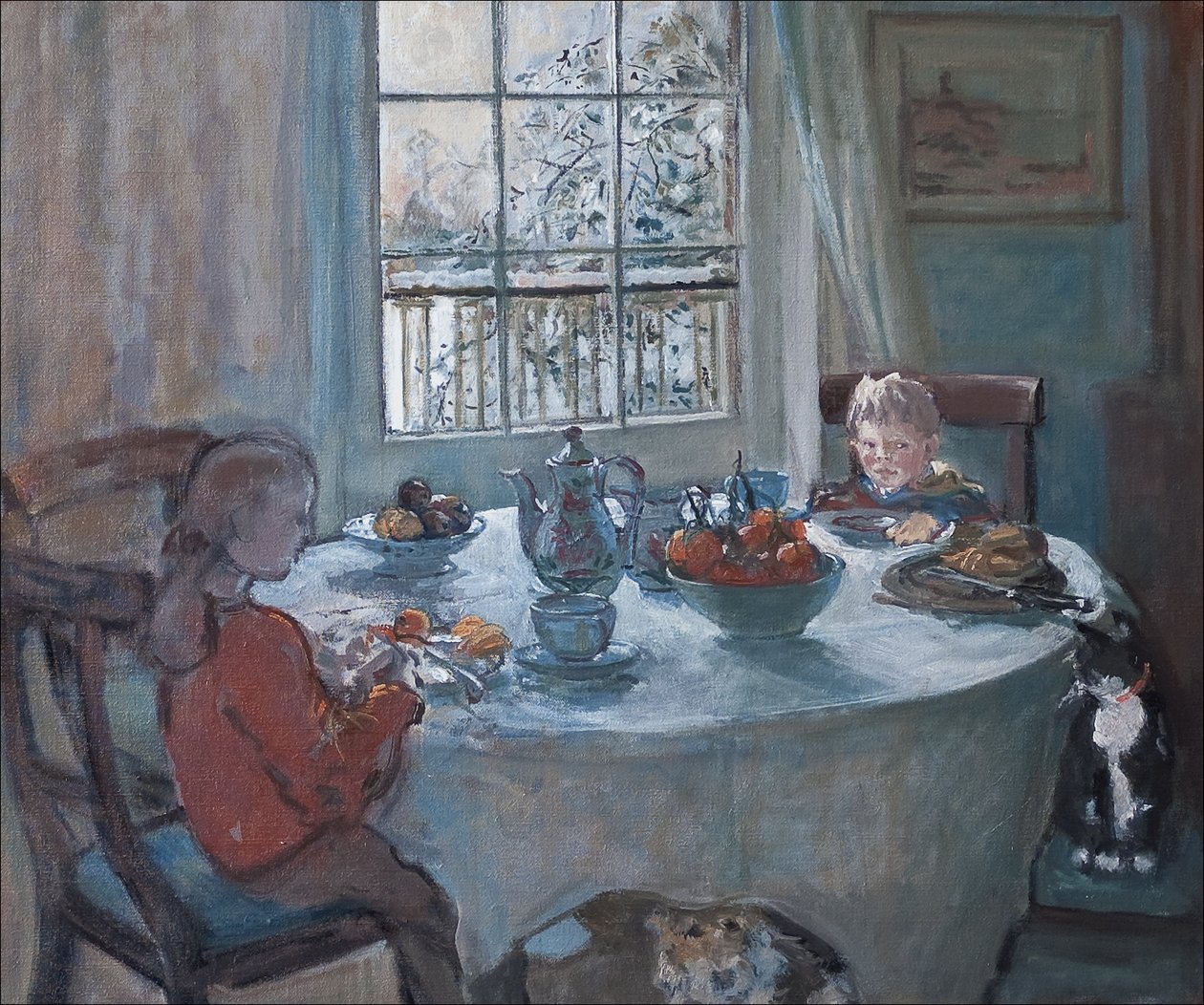De ontbijttafel, 2001 door Caroline Hervey Bathurst