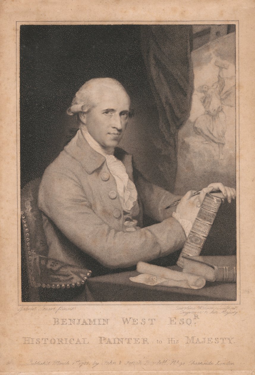 Benjamin West Esq., historieschilder van Zijne Majesteit door Caroline Watson
