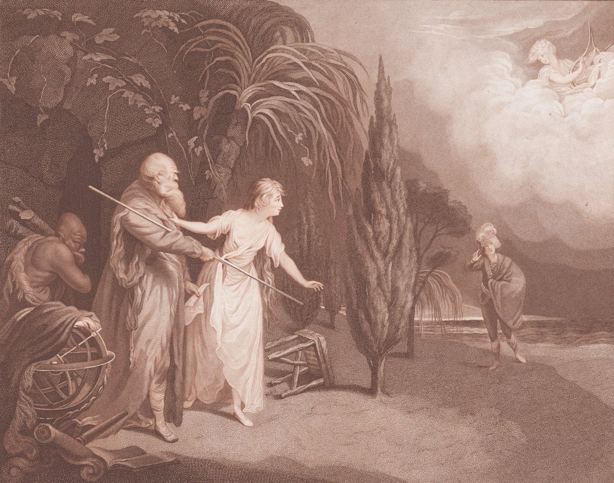 Miranda Shakespeare, De Storm, Act 1, Scene 2 door Caroline Watson