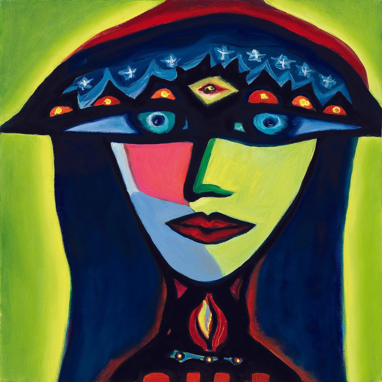 Isabella, De Poolse zigeuner, 2007 (olieverf op doek) door Carolyn Mary Kleefeld