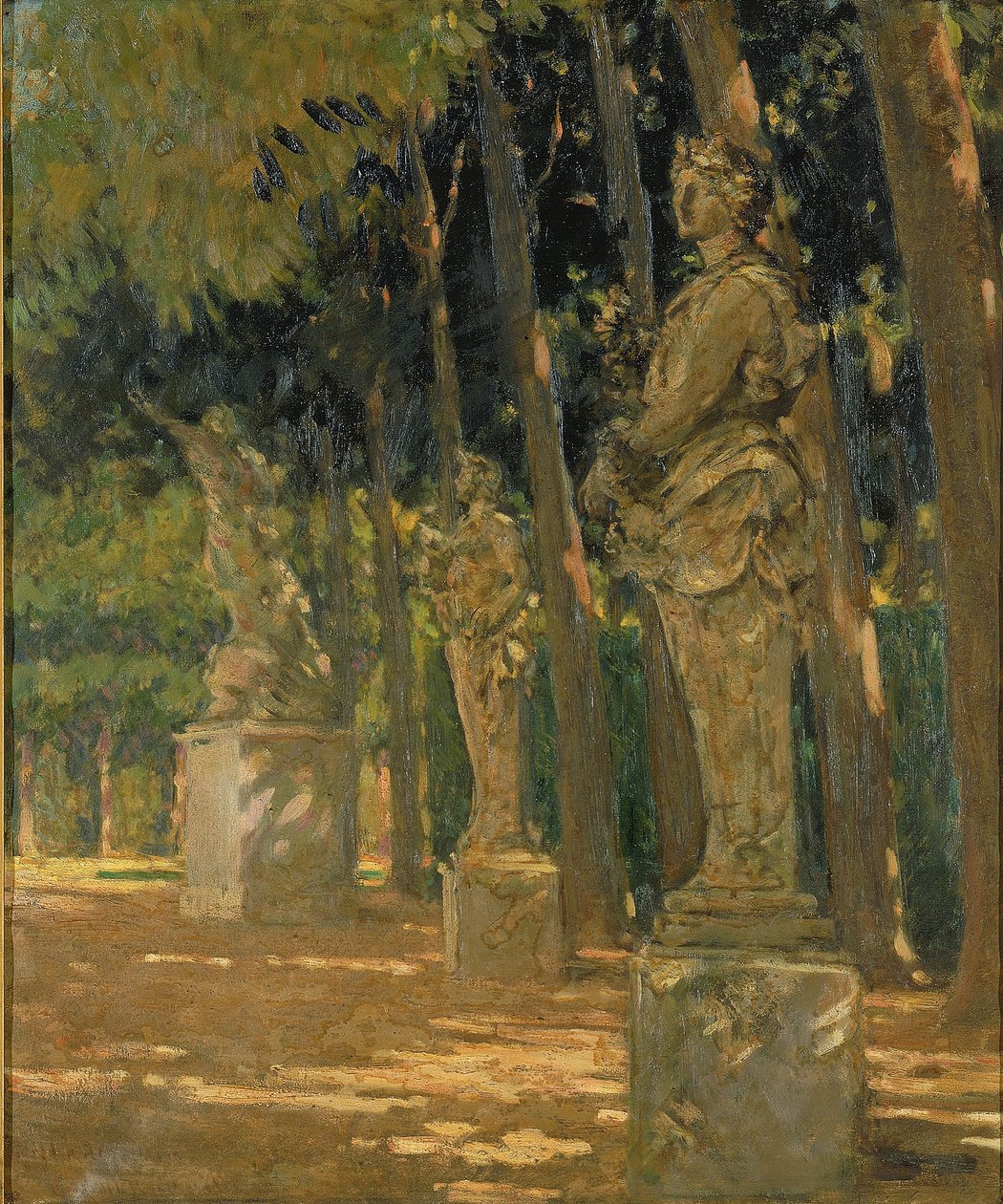 Carrefour aan het einde van het Tapis Vert, Versailles door Carroll Beckwith