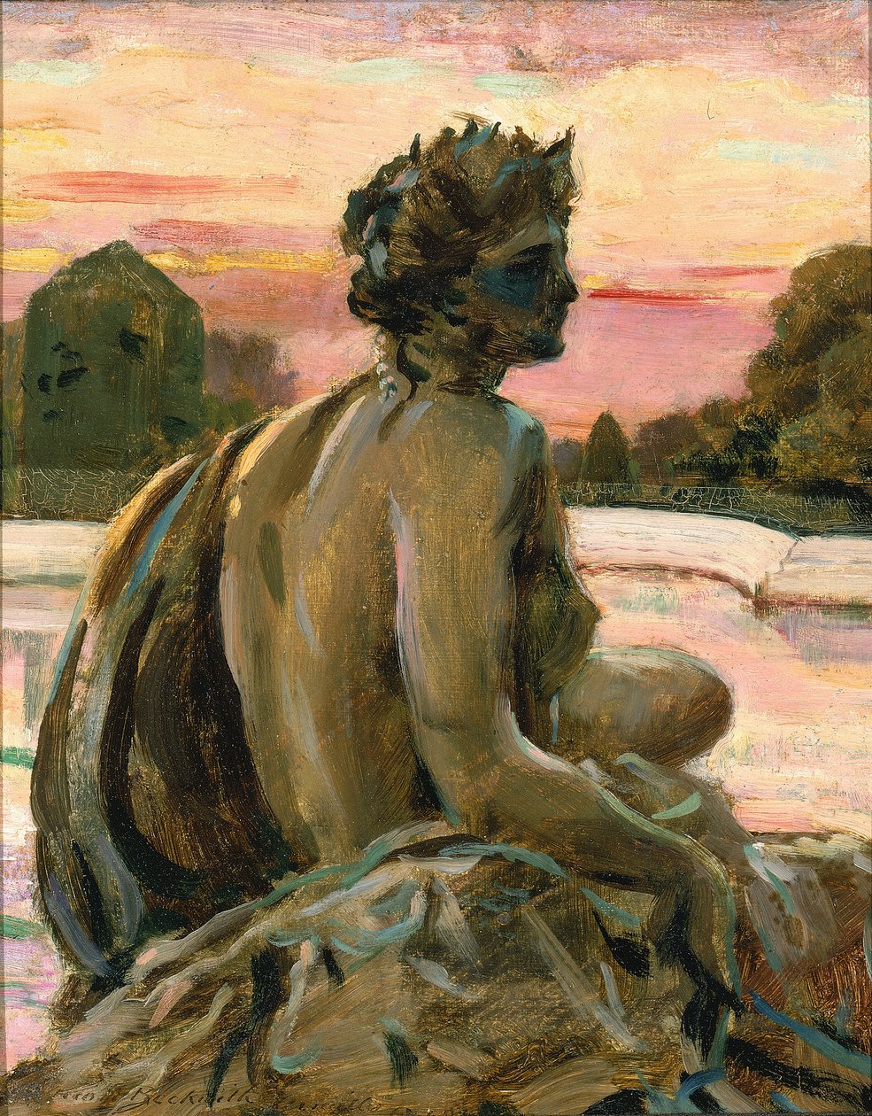 Een van de figuren bij de Parterre d