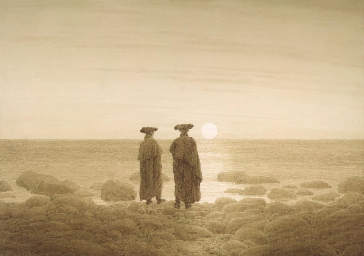 Maanopkomst door Caspar David Friedrich