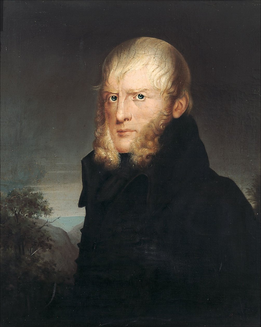 Portret van Caspar David Friedrich door Caspar David Friedrich