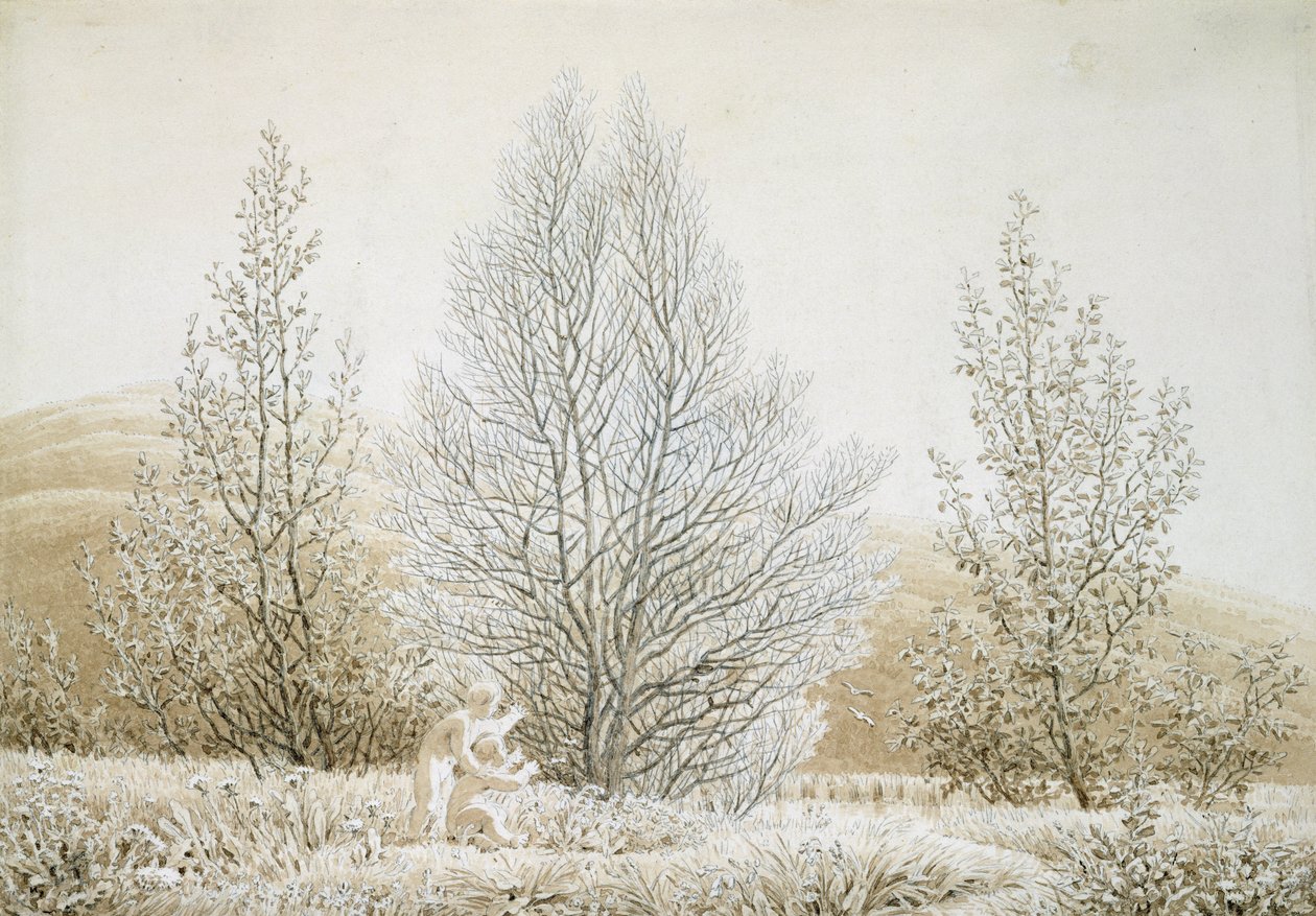Lente door Caspar David Friedrich