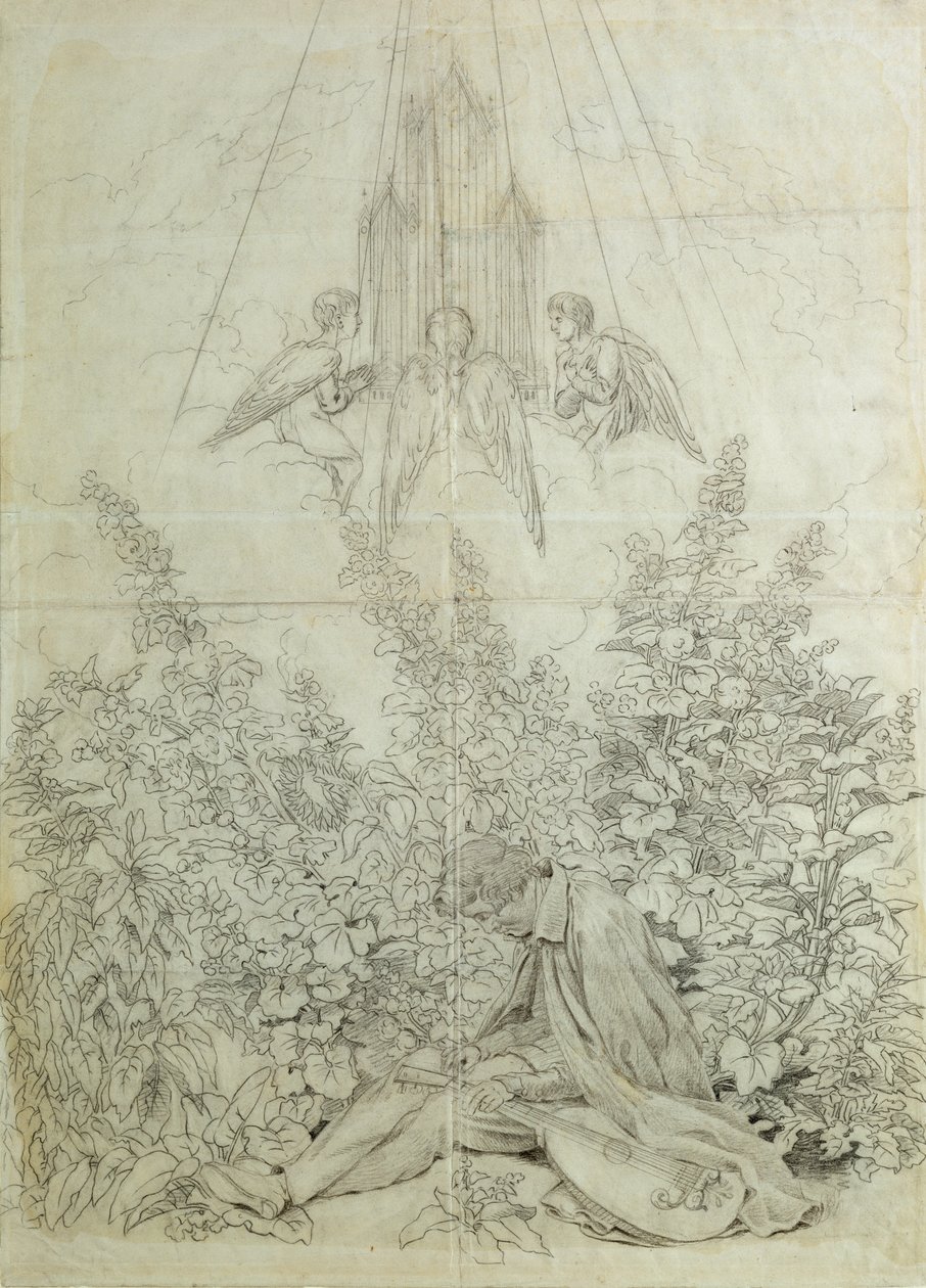 De Droom van de Musicus door Caspar David Friedrich