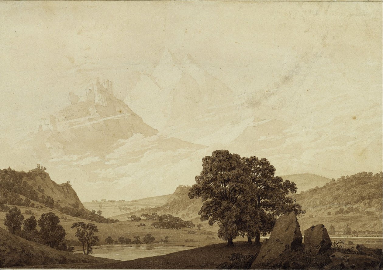 Herfst – Avond – Rijpheid (uit de cyclus „Seizoenen, momenten van de dag en levensfasen” uit 1803) door Caspar David Friedrich