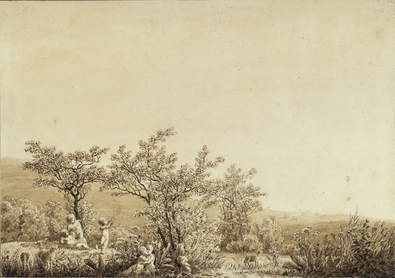 Herfst – Avond – Rijpheid (uit de cyclus ‘Seizoenen, momenten van de dag en levensfasen’ uit 1803) door Caspar David Friedrich