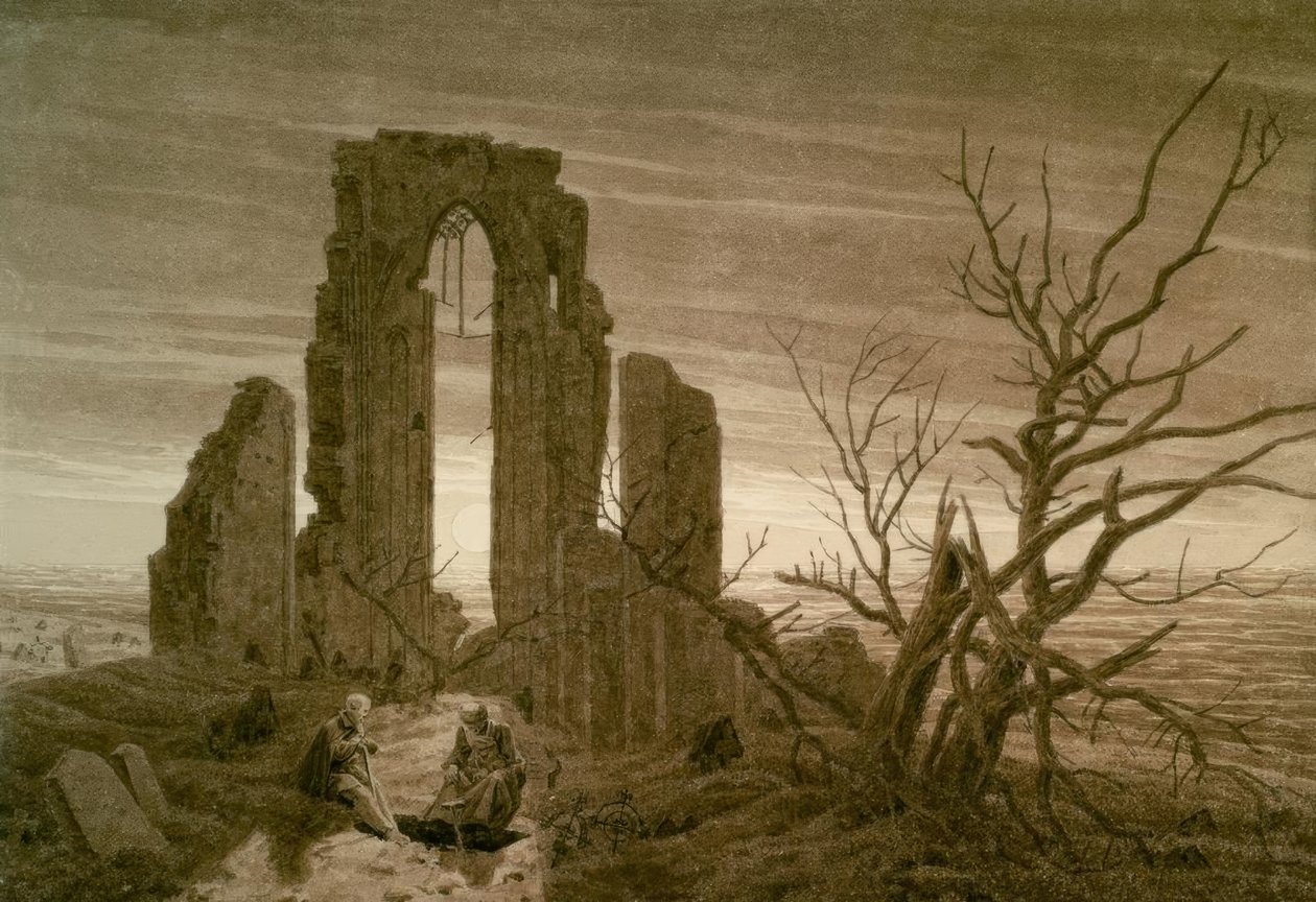 De winter door Caspar David Friedrich