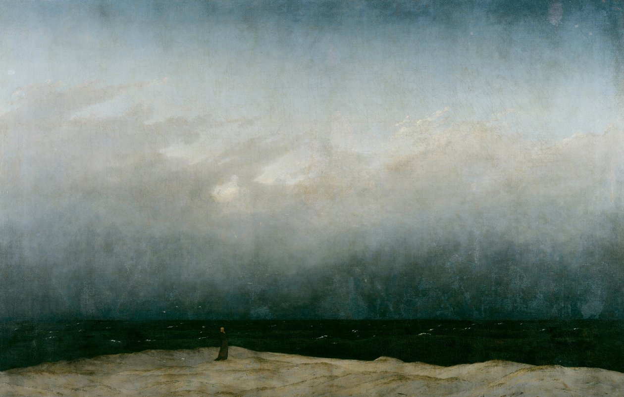 Duits: Der Mönch am Meer De monnik aan zee door Caspar David Friedrich