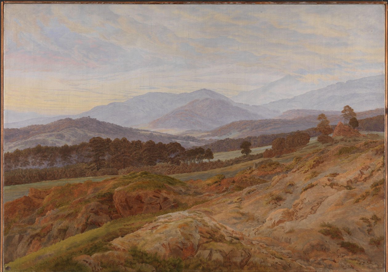 Reuzengebergte Landschap door Caspar David Friedrich