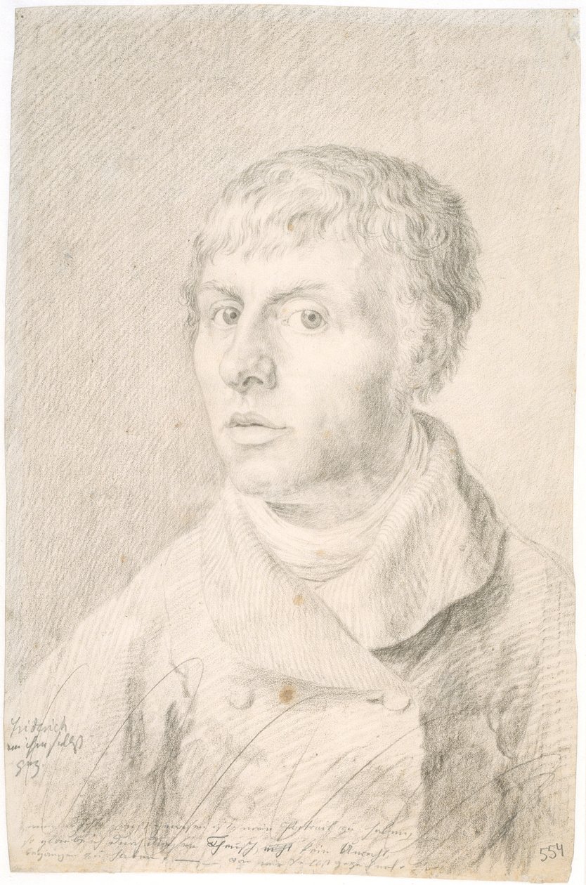 Zelfportret door Caspar David Friedrich