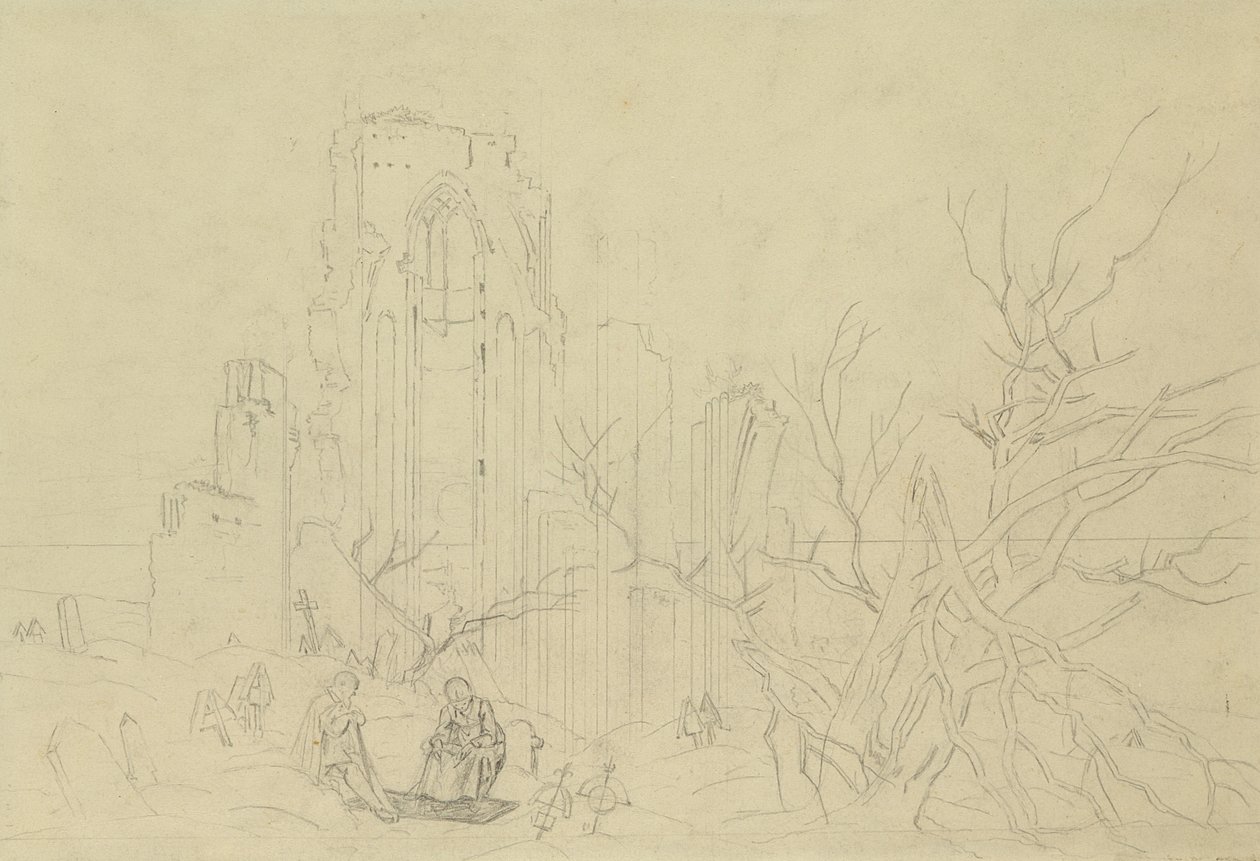 Studie voor Winter, 1803 door Caspar David Friedrich