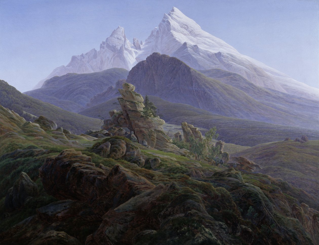 De Watzmann door Caspar David Friedrich