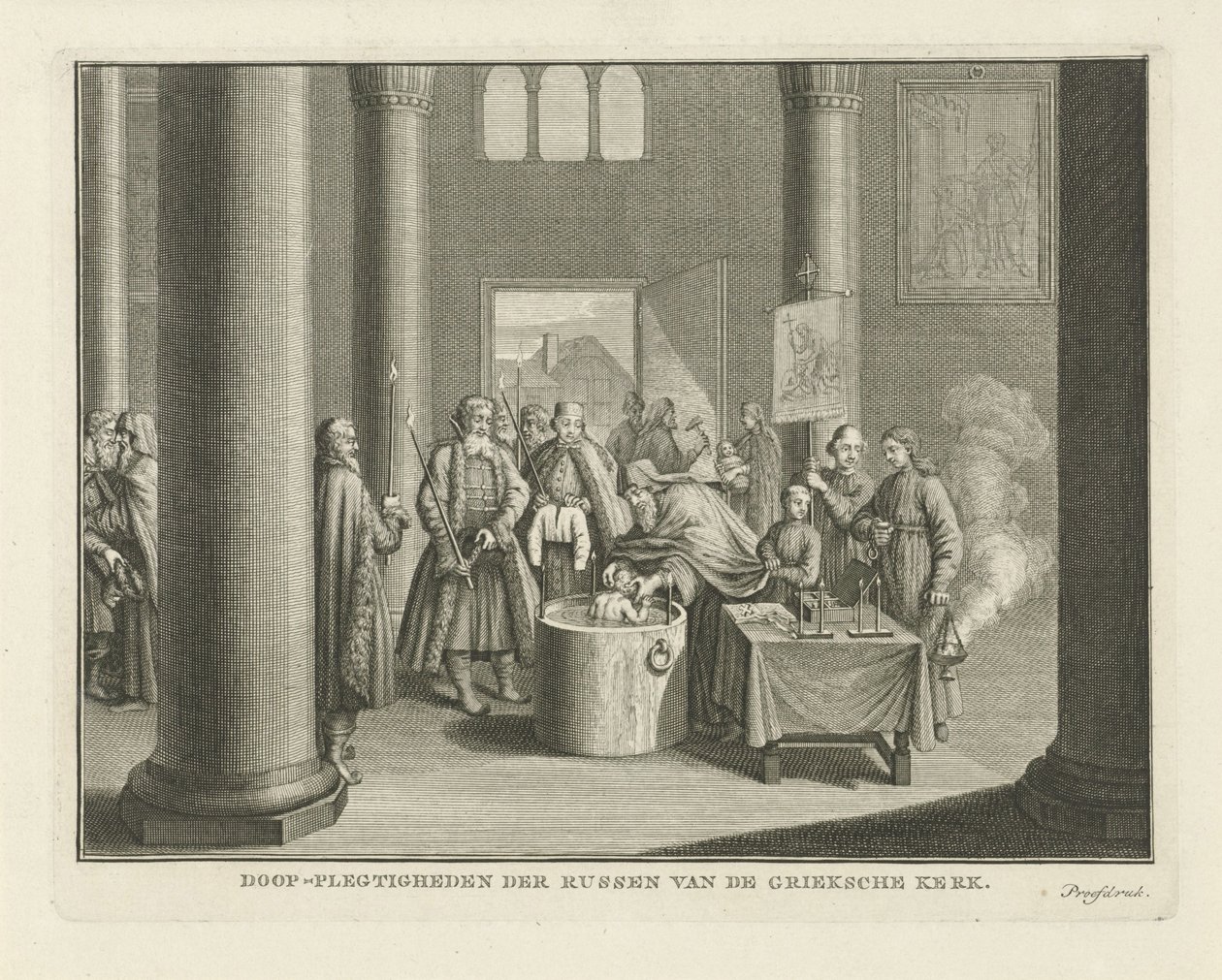 De doop in Rusland door Caspar Jacobsz. Philips