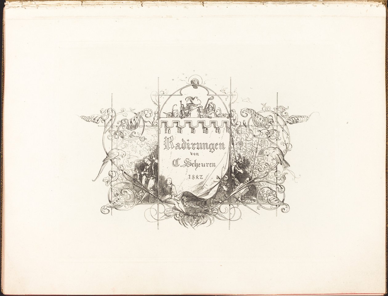 Radirungen door Caspar Johann Nepomuk Scheuren