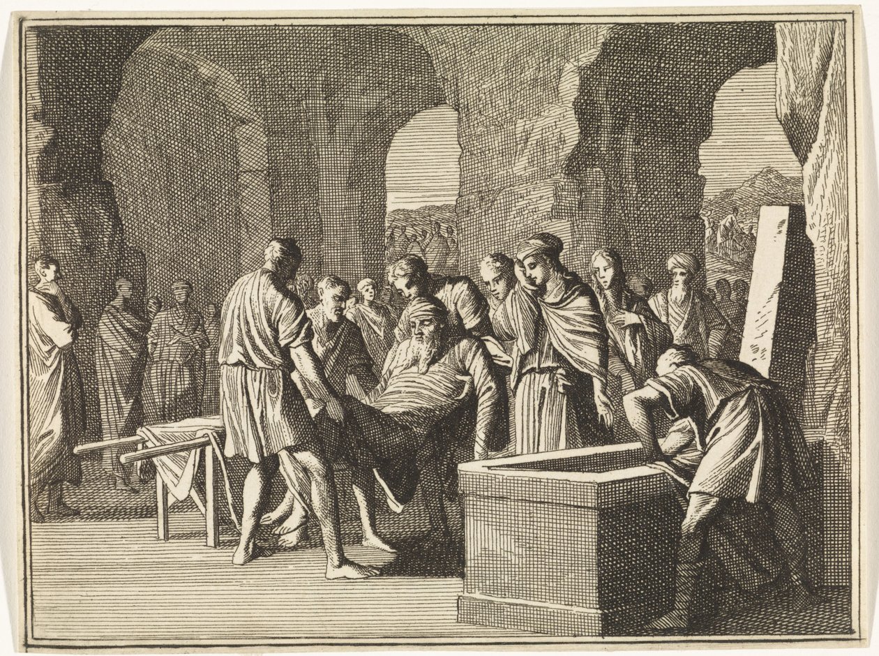 Begrafenis van Jakob door Caspar Luyken
