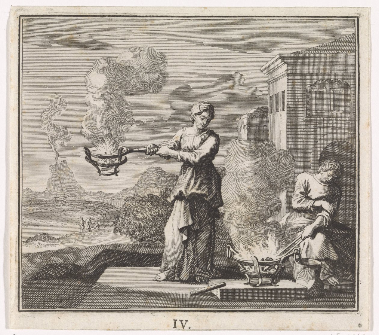 Embleem: vuur door Caspar Luyken