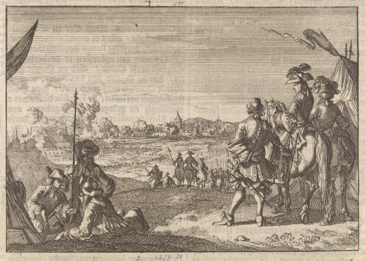 Inname van Nijmegen door de Fransen, 1672 door Caspar Luyken