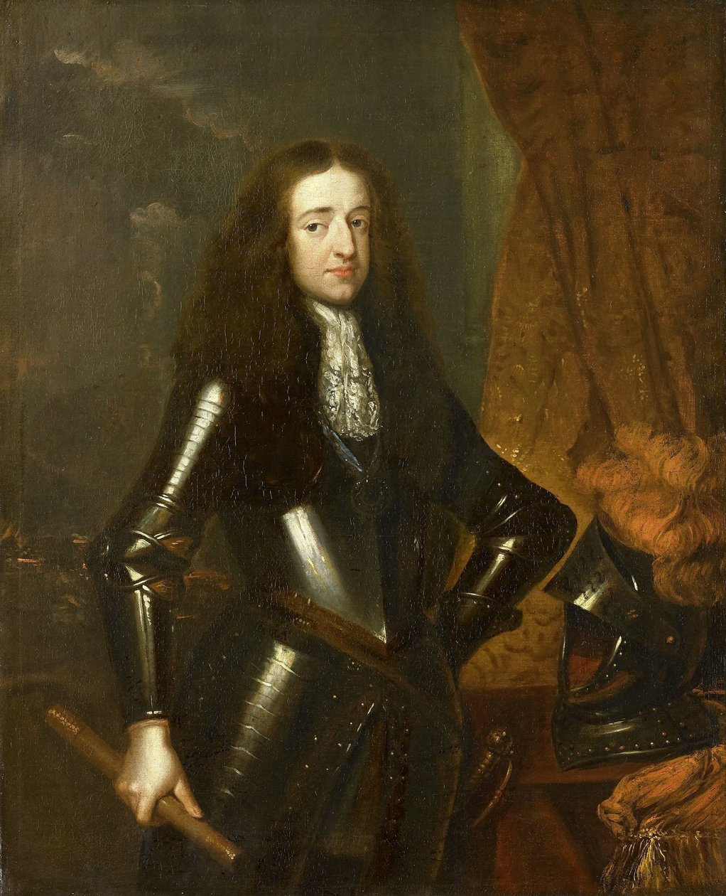 Portret van Willem III (1650-1702), Prins van Oranje en sinds 1689, Koning van Engeland door Caspar Netscher