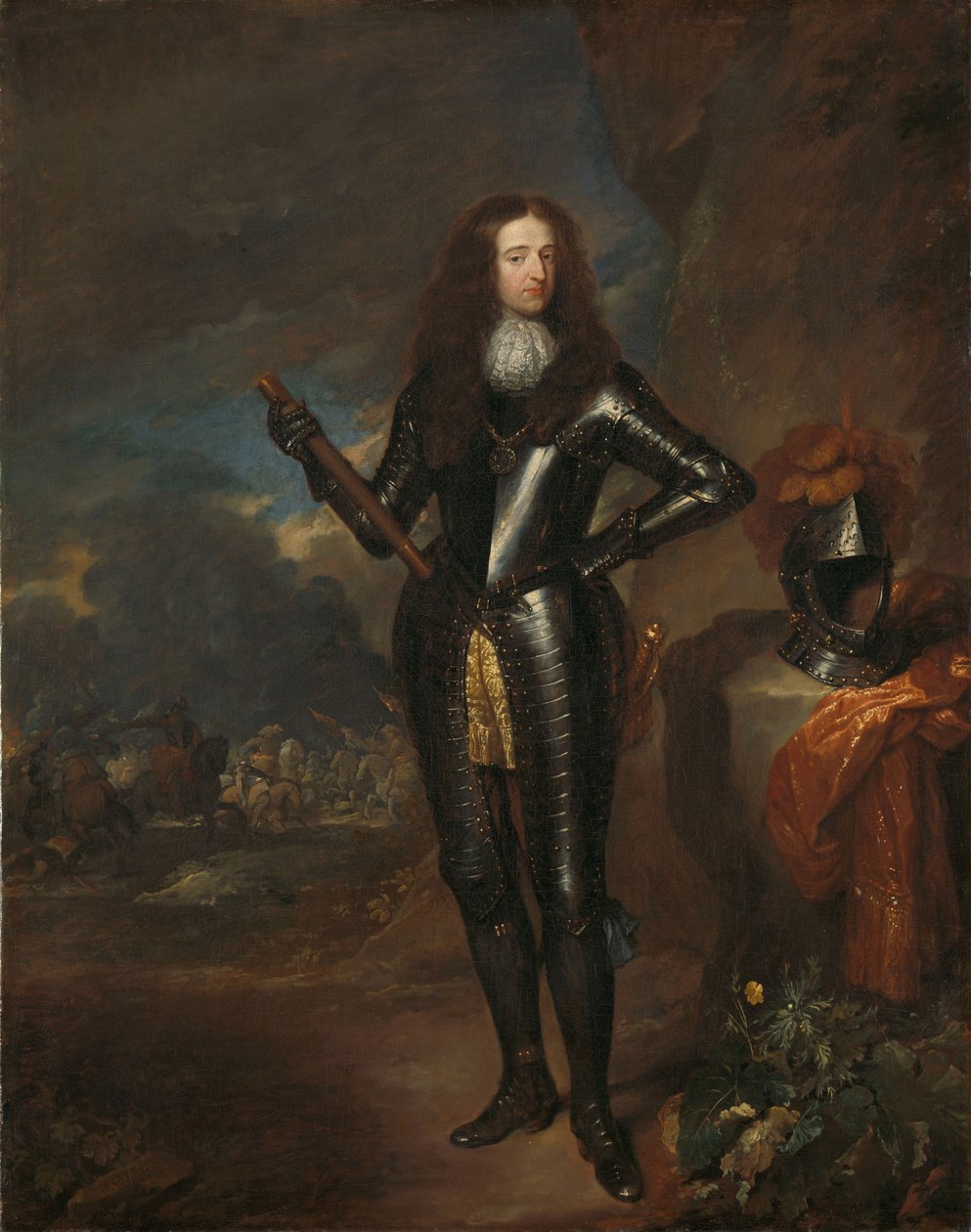 Portret van Willem III, Prins van Oranje en Stadhouder door Caspar Netscher