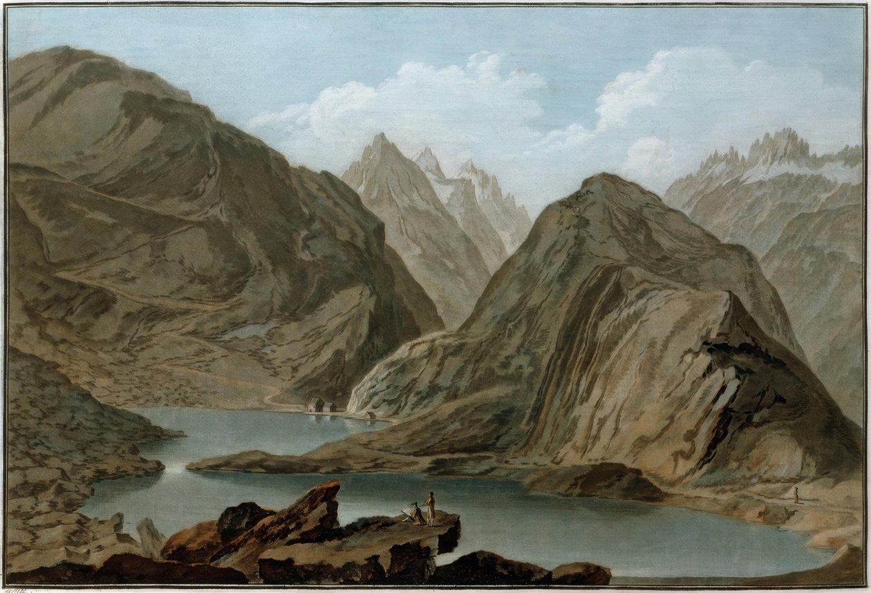 De hospice op de Grimsel door Caspar Wolf