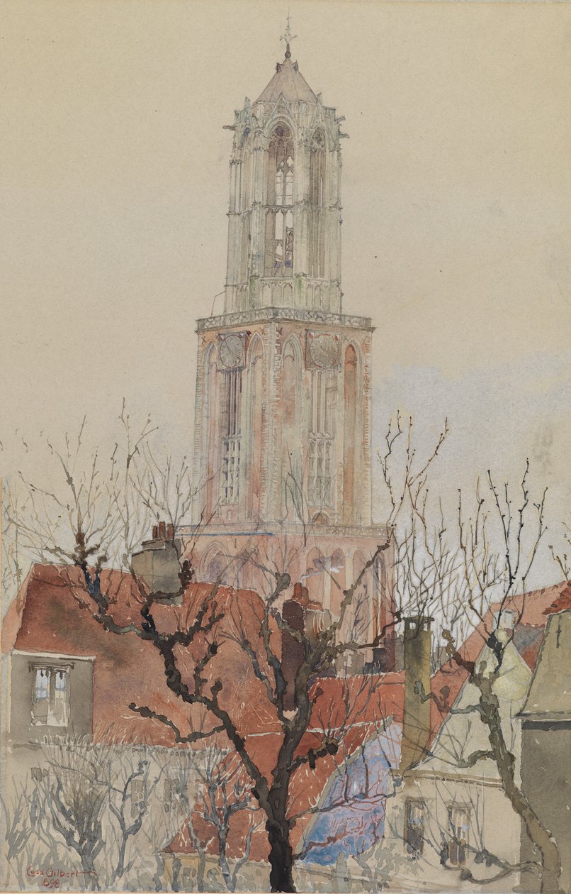 Toren van de Kathedraal van Utrecht, Nederland, 1898. door Cass Gilbert