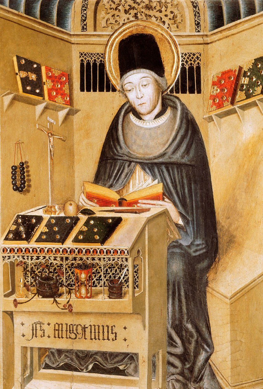 Portret van Sint Augustinus van Hippo door Catalan School