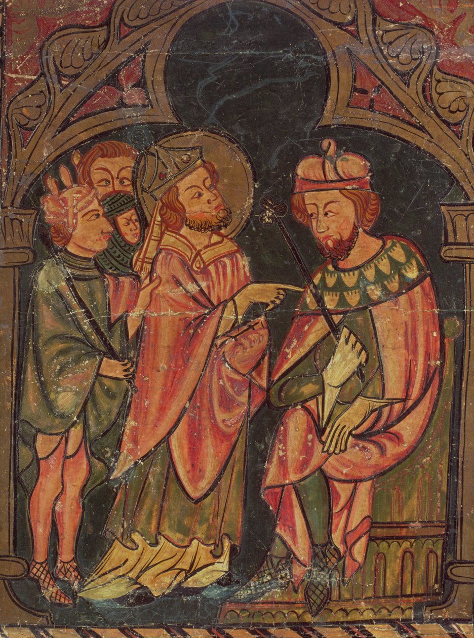 St. Cyprianus (c.200-258) Bisschop van Carthago voor Keizer Valerianus (r.253-60) 1300-25 door Catalan School