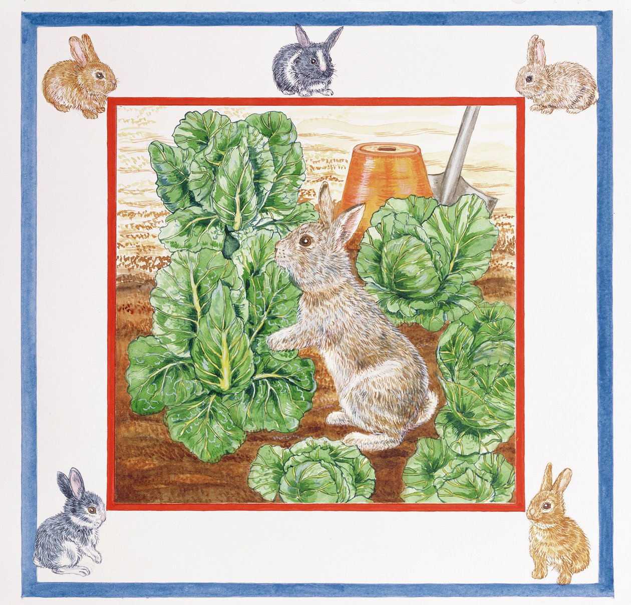 Een konijn in de kooltuin door Catherine Bradbury