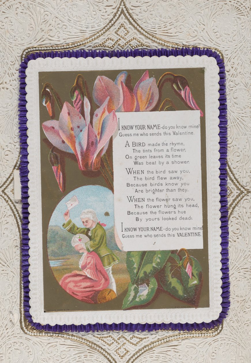 Valentijn, 1874 door Catherine Greenaway
