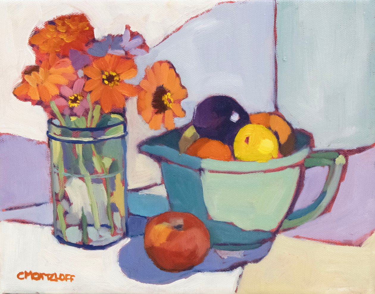 Een zomermiddag, 2024 (olieverf) door Catherine J Martzloff