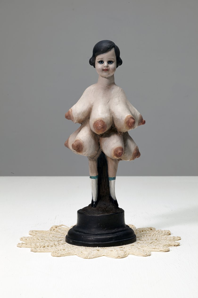 El Shaddai, 2013 (olieverf op gepatineerd brons) door Cathie Pilkington
