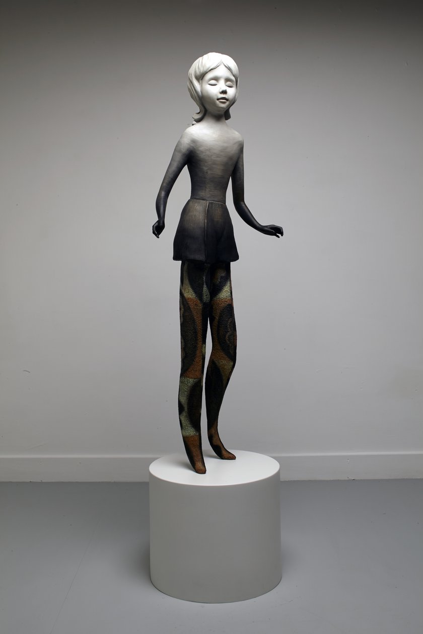 Twinkle, 2014 (olieverf op brons met bronzen voet) door Cathie Pilkington