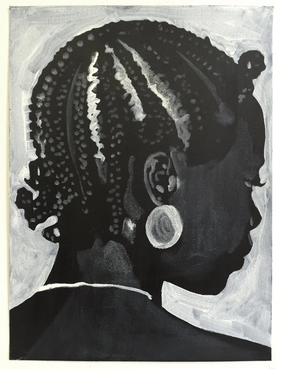 Belladonna: Koroba, 2014 (olieverf  acryl op papier) door Cathy Lomax