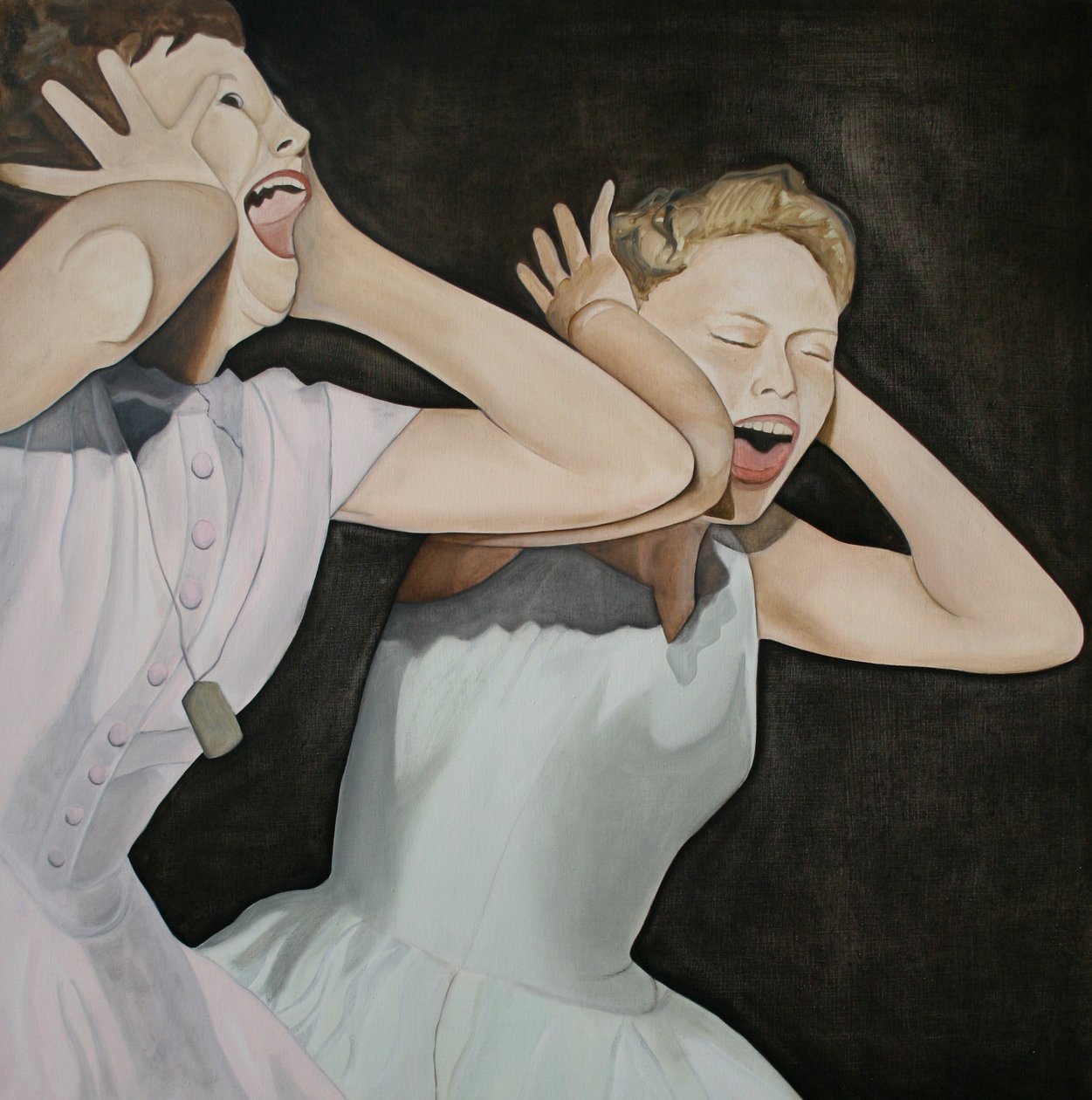 Shang-a-lang, 2003 (olieverf op linnen) door Cathy Lomax