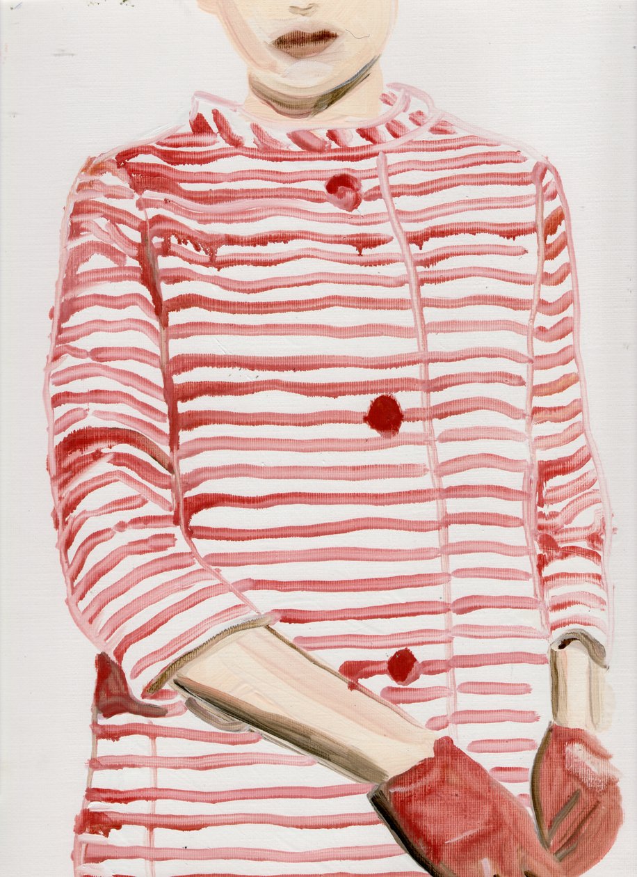 Sterren in strepen (MF), 2015 (olieverf op papier) door Cathy Lomax