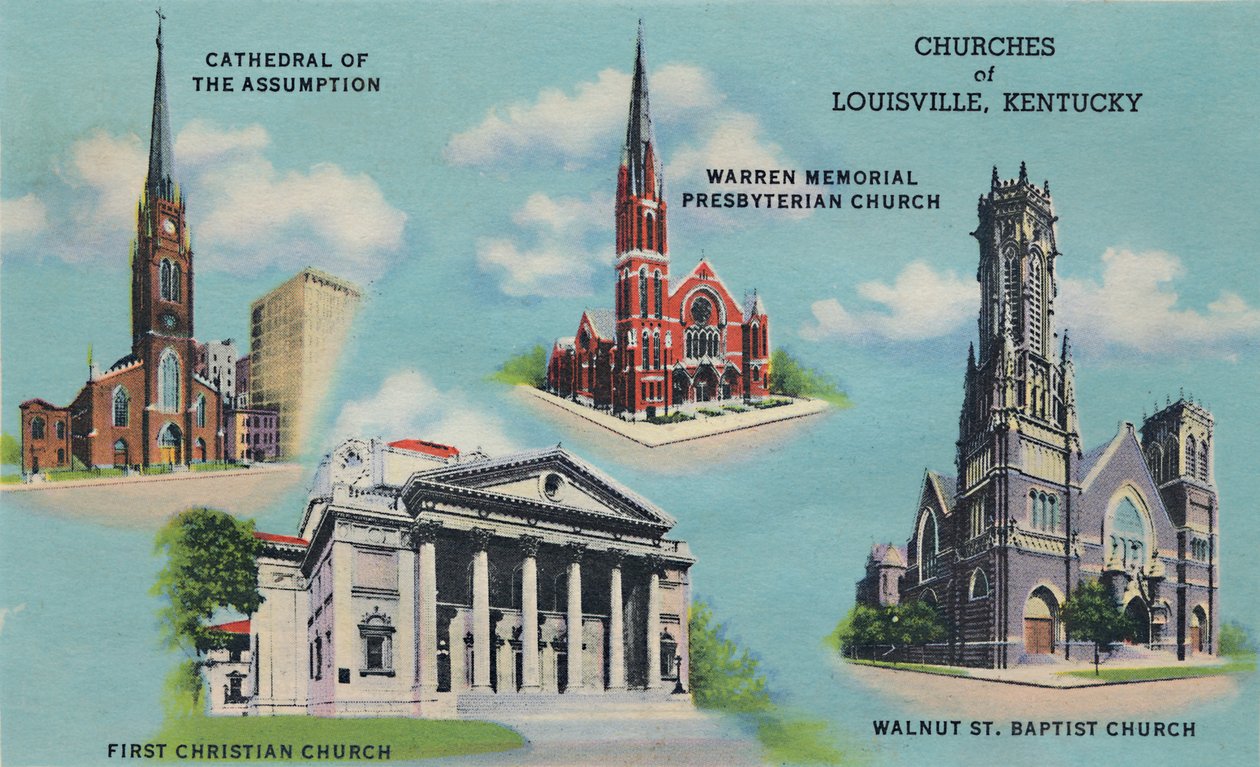 Kerken van Louisville, Kentucky, 1942 door Caufield and Shook