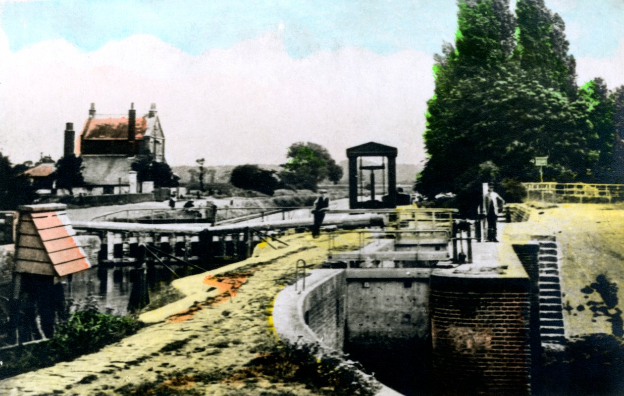 Teddington Lock, Richmond, Londen, 1926 door Cavenders Ltd