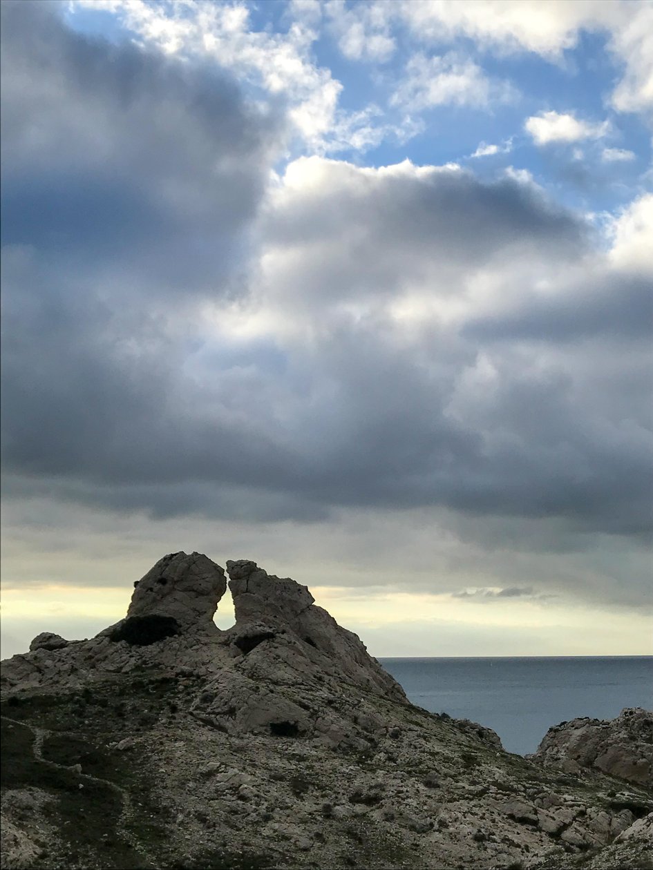 Landschap - Lucht en zee, 2019 (foto) door Cécile Jamet