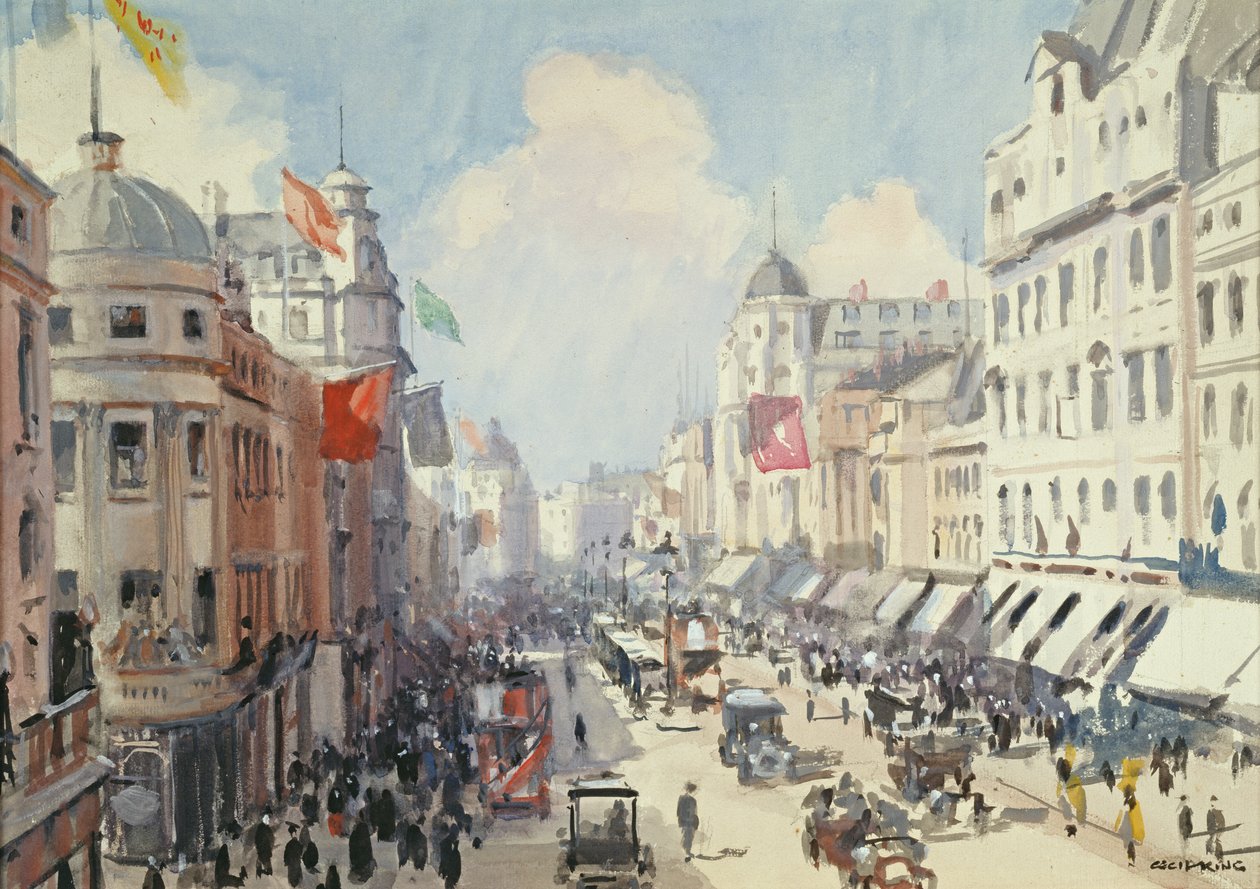Regent Street, Londen door Cecil King