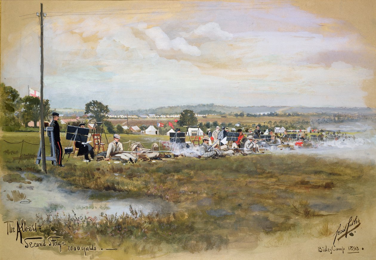 De Albert - Tweede fase, 1000 yards, Bisley Camp, 1893 door Cecil Cutler
